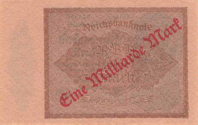 1 Milliarde Mark ro.110g E